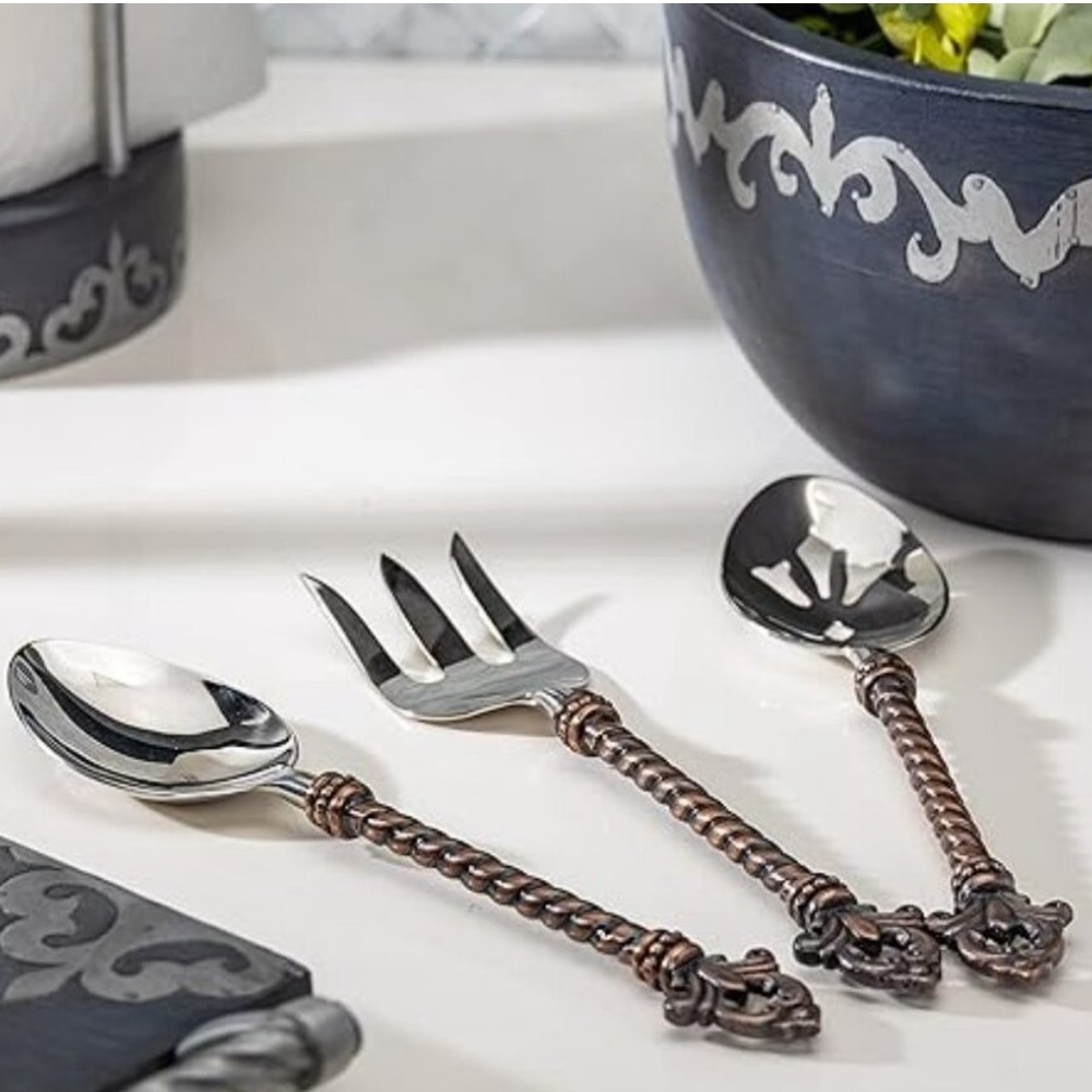 GG Collection Fleur De Lis Hostess 3 Piece Serving Set New In Box ✨💫